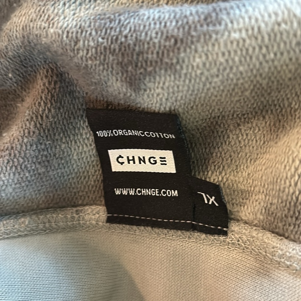CHNGE Tie-Dye Hoodie in Olive Green and Charcoal - Picture 7 of 9